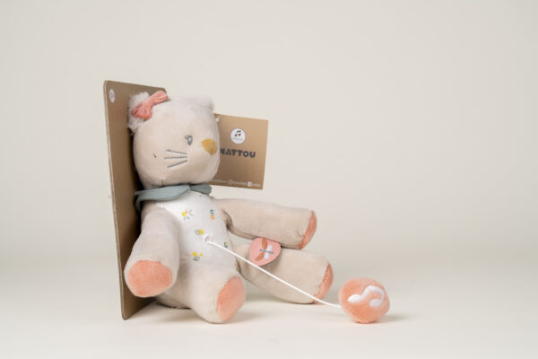 knuffel poes met muziek voor baby kraamkado